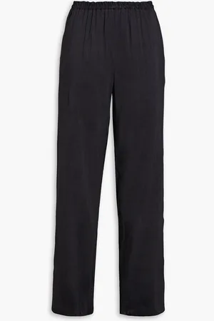 Loulou Studio Amata linen and silk-blend straight-leg pants - - L