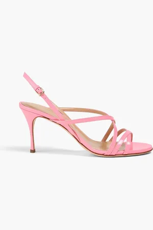 Sergio Rossi Patent-leather slingback sandals - Pink - EU 36