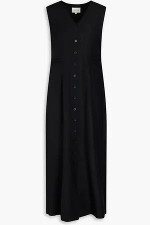 Loulou Studio Idika wool-twill midi dress - - XL