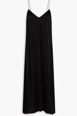 Fabiana Filippi Bead-embellished satin midi slip dress - - IT 42