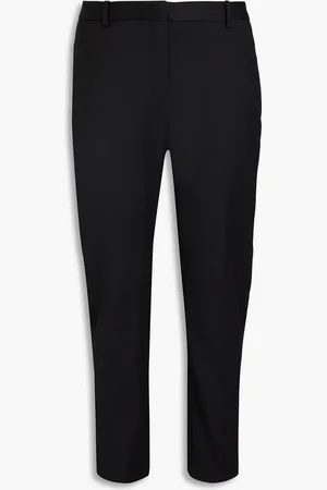 Fabiana Filippi Cropped bead-embellished wool-blend slim-leg pants - - IT 46