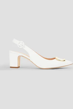 Rupert Sanderson Marina embellished leather slingback pumps - - EU 37.5