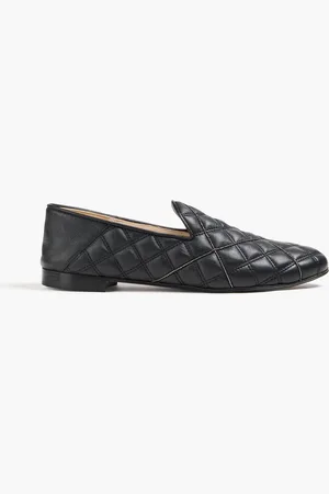 Fabiana Filippi Quilted leather collapsible-heel loafers - - EU 35