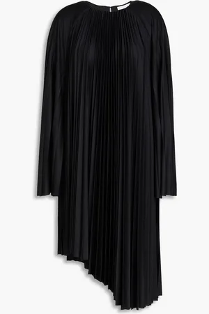 Fabiana Filippi Asymmetric pleated twill dress - - IT 40