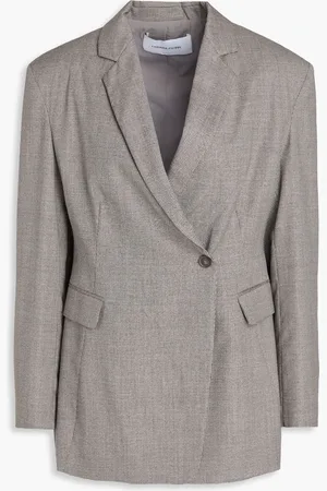 Fabiana Filippi Houndstooth wool blazer - Neutral - IT 46