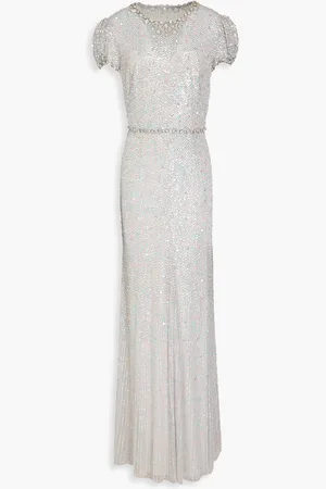 Jenny Packham Embellished tulle gown - - UK 18