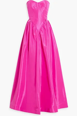 ZAC Zac Posen Strapless gathered taffeta gown - Pink - US 4