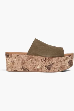 See by Chloé Liana suede platform mules - Green - EU 38