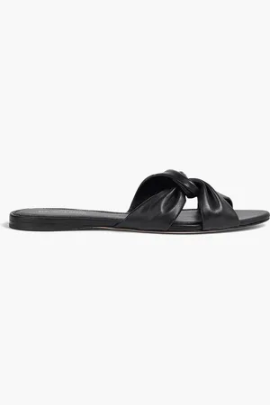 VERONICA BEARD Seraphina twisted leather sandals - - US 8.5