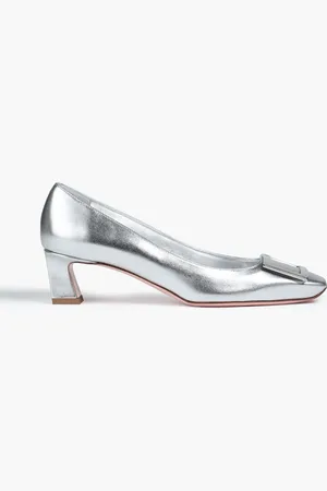 Roger Vivier Trompette metallic leather pumps - Metallic - EU 34