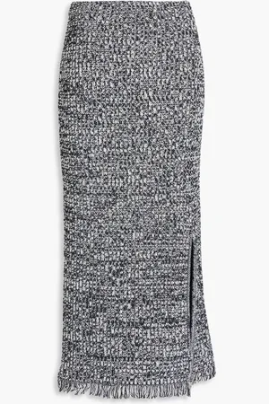 Diane von Furstenberg Emmie ribbed cotton midi skirt - - XXS