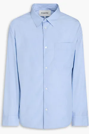 Frame Cotton-poplin shirt - Blue - L