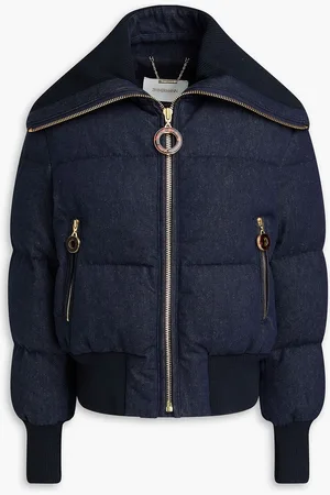 ZIMMERMANN Quilted denim down jacket - Blue - 2