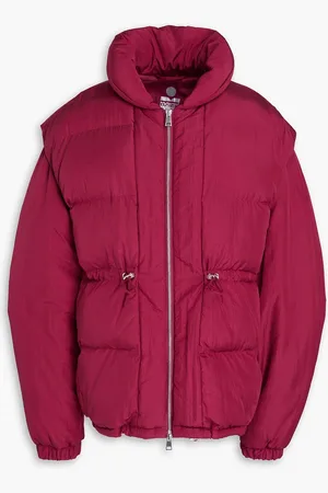 Isabel Marant Dalozia quilted padded shell jacket - Burgundy - FR 34