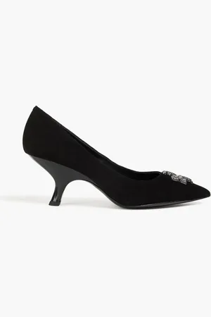 Tory Burch Eleanor embellished suede pumps - - US 5.5