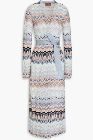 Missoni Sequin-embellished crochet-knit cardigan - Blue - IT 40