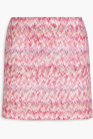 Missoni Metallic crochet-knit mini skirt - Pink - IT 48