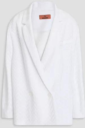 Missoni Double-breasted cotton-blend blazer - - IT 44