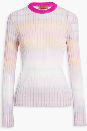 Missoni Spaced-dyed ribbed-knit sweater - - IT 42