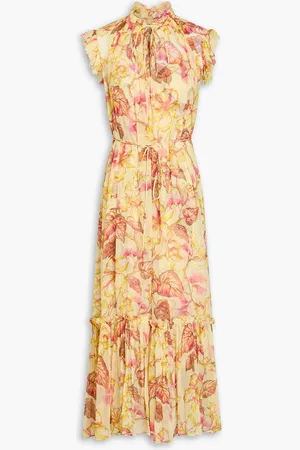 ZIMMERMANN Ruffled floral-print crepon midi dress - - 3
