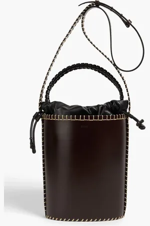 Chloé Louela small leather bucket bag - Brown - OneSize