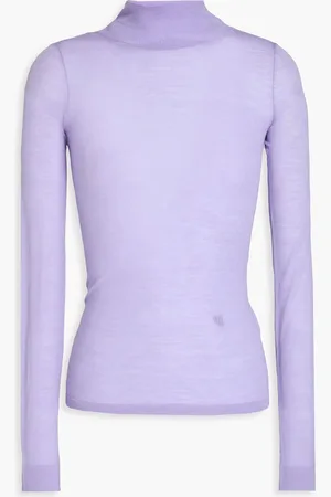 Nanushka Merino wool turtleneck top - Purple - XS