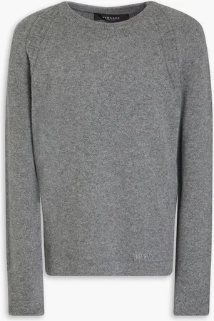 VERSACE Cashmere and wool-blend sweater - - IT 48