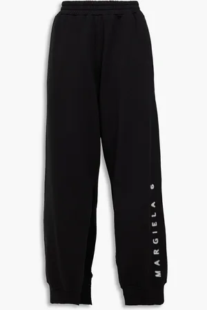 Maison Margiela Printed French cotton-terry track pants - - XS