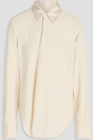 RAG&BONE Phillipa draped cady blouse - White - S