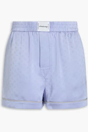 Alexander Wang Silk-jacquard shorts - Blue - XS