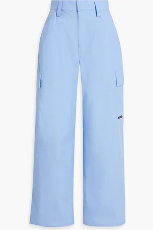 Alexander Wang Cotton-poplin cargo pants - Blue - US 2