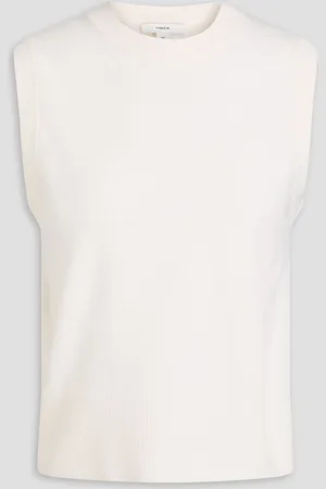 Vince Wool-blend vest - White - M