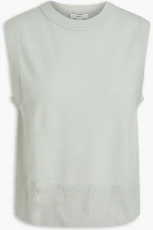 Vince Wool-blend vest - Green - XS