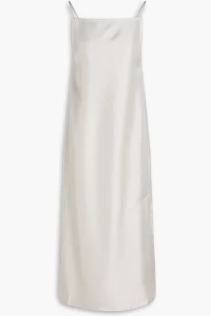 Loulou Studio Sulum silk-twill midi dress - Gray - M