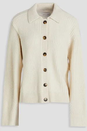 Loulou Studio Sileta ribbed cashmere cardigan - White - M