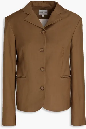 Loulou Studio Marine wool-twill blazer - Brown - L