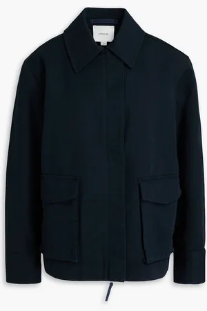 Vince Cotton-blend twill jacket - Blue - S