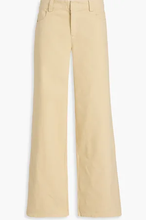 Vince High-rise wide-leg jeans - Yellow - US 10