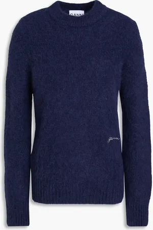 Ganni Alpaca-blend sweater - Blue - S