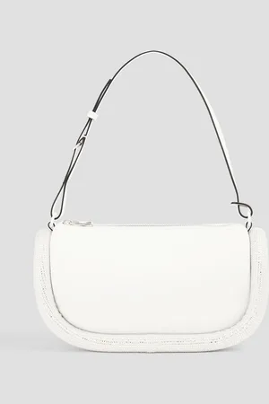 J.W.Anderson Bumper crystal-embellished leather shoulder bag - White - OneSize