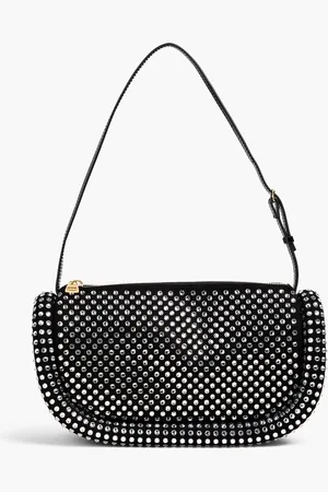 J.W.Anderson Bumper-15 crystal-embellished suede shoulder bag - - OneSize