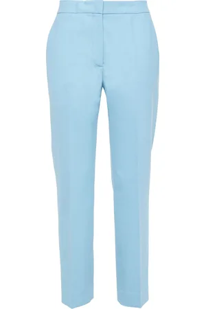 Victoria Beckham Twill straight-leg pants - Blue - UK 6
