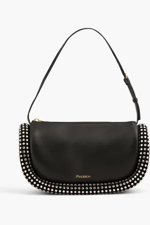 J.W.Anderson Bumper crystal-embellished leather shoulder bag - - OneSize