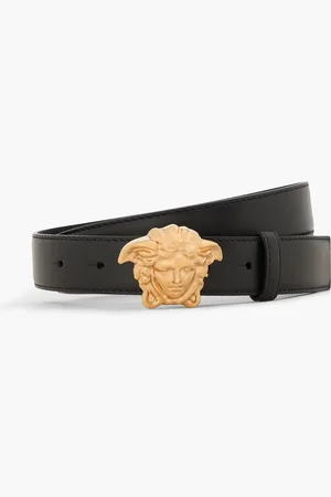 VERSACE Leather belt - - 65 cm