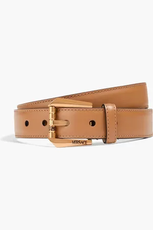 VERSACE Leather belt - Brown - 90 cm