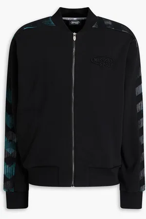 Missoni French cotton-terry zip-up sweatshirt - - XXL