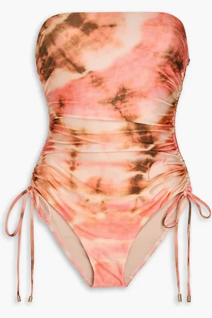 ZIMMERMANN Ruched tie-dyed swimsuit - Orange - 3