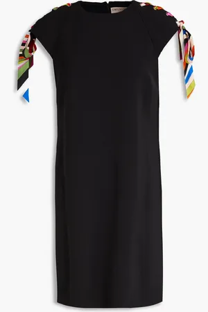 Puccini Printed silk-trimmed stretch-crepe mini dress - - IT 44