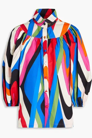 Puccini Printed cotton-poplin shirt - - IT 42