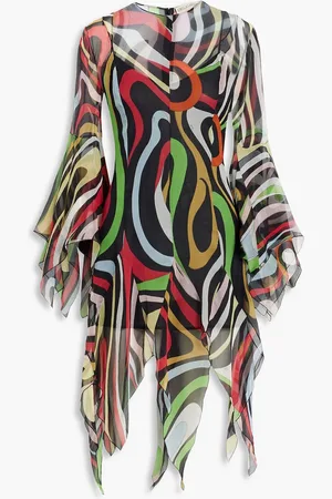 Puccini Printed silk-georgette dress - - IT 42